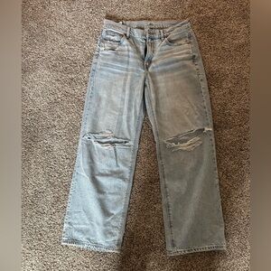 American Eagle Outfitters Light Blue Distressed Jeans